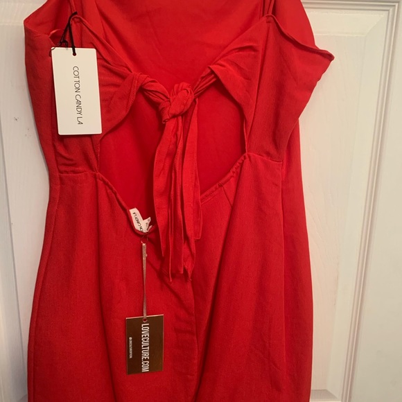 NWT Cotton Candy LA Red Mini Dress - Picture 4 of 6